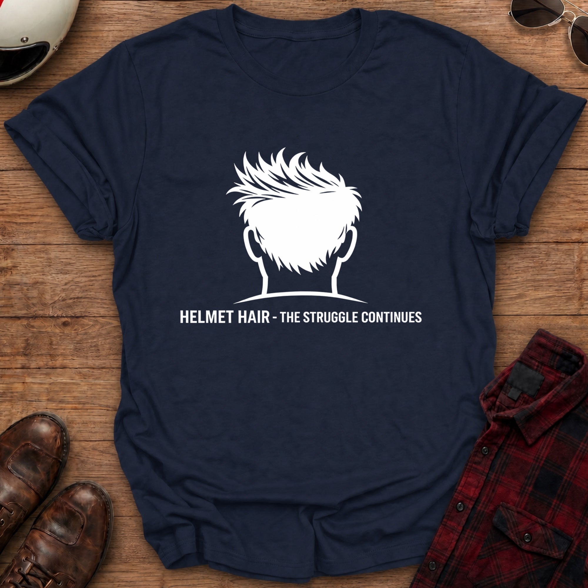 Helmet Hair T-Shirt