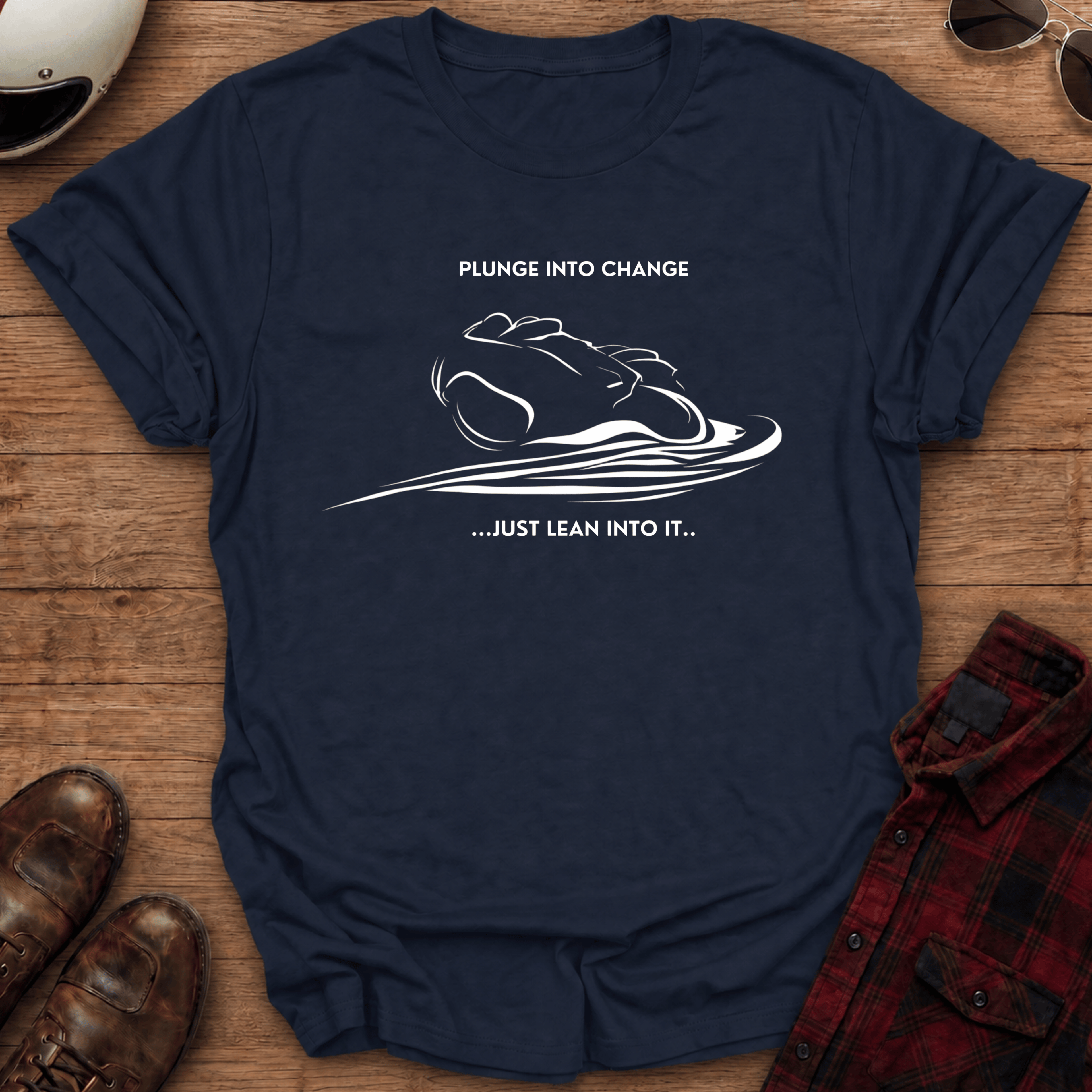 Lean into it Motorcycle T-Shirt