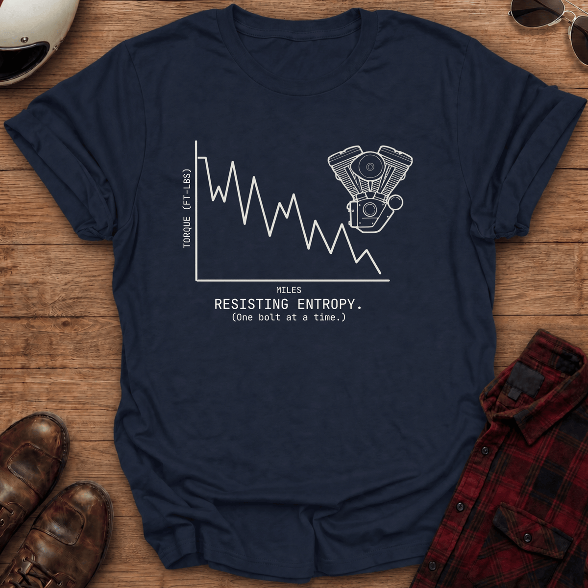 Resisting Entropy Motorcycle T-Shirt