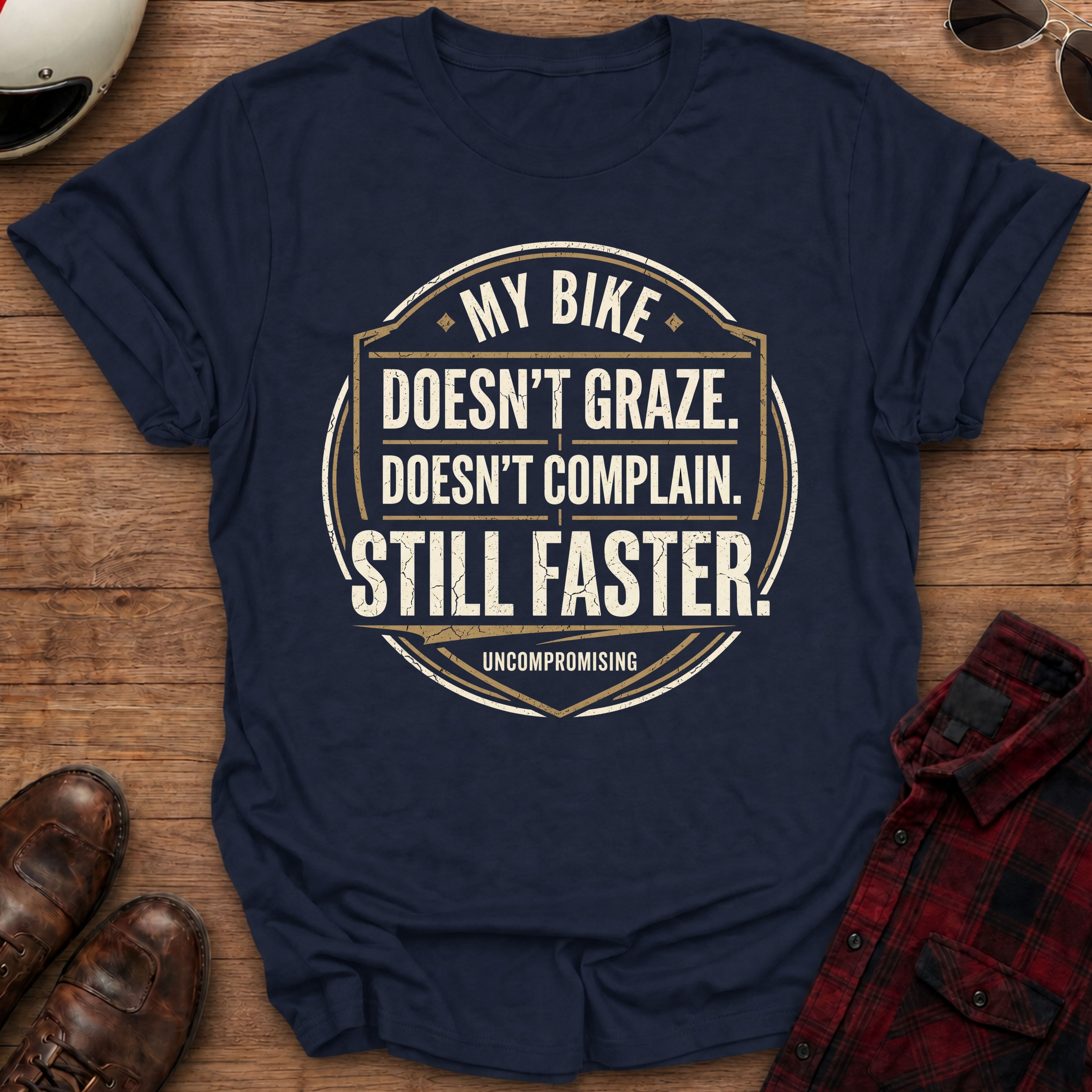 Doesn't Graze Motorcycle T-Shirt