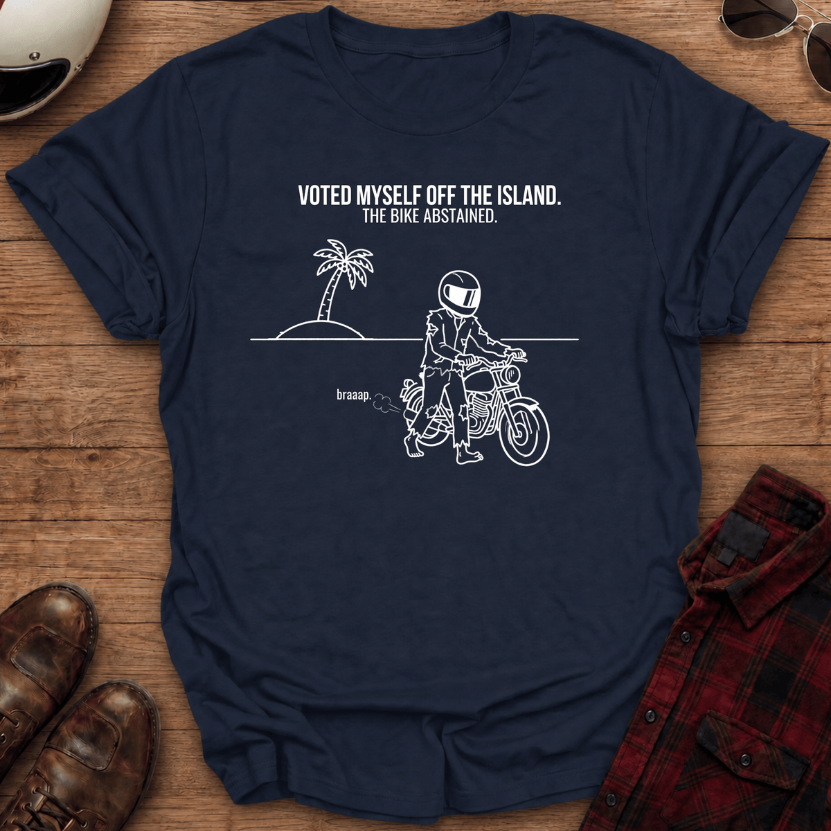 Off The Island Motorcycle T-Shirt