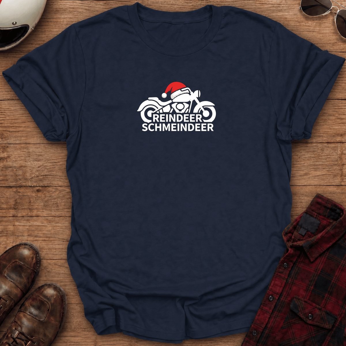 Reindeer Schmeindeer Motorcycle T-Shirt