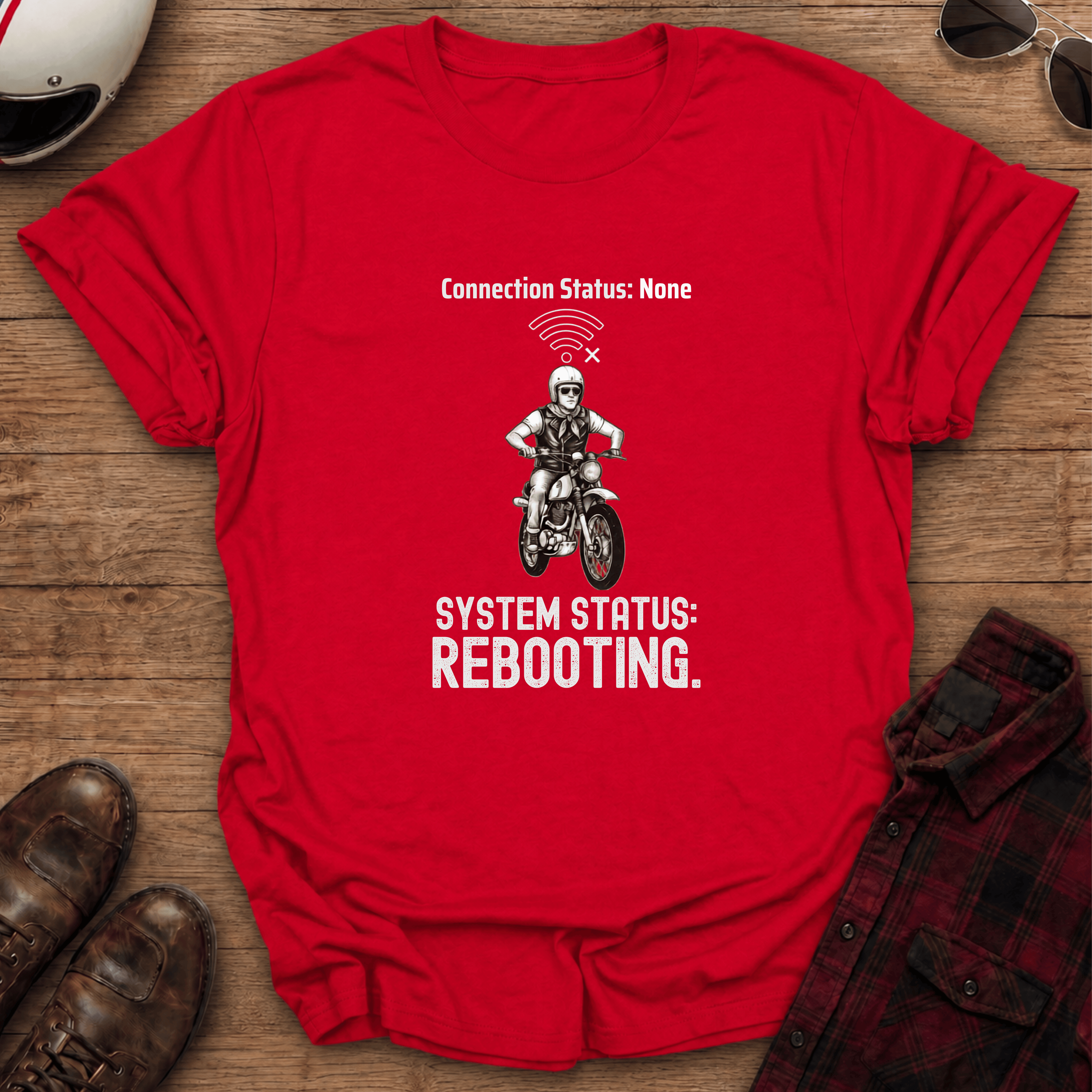 Rebooting Motorcycle T-Shirt