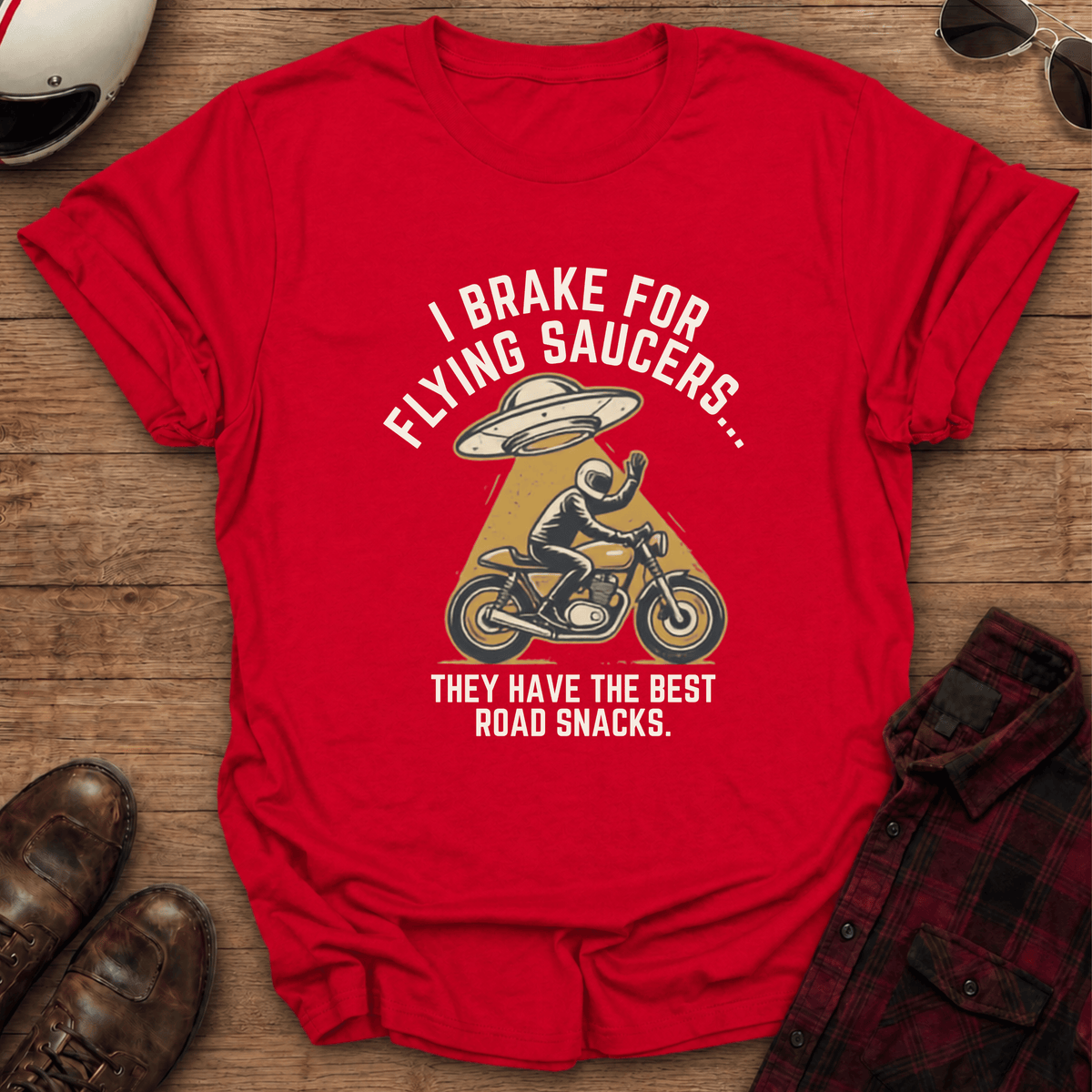 Road Snacks Motorcycle T-Shirt