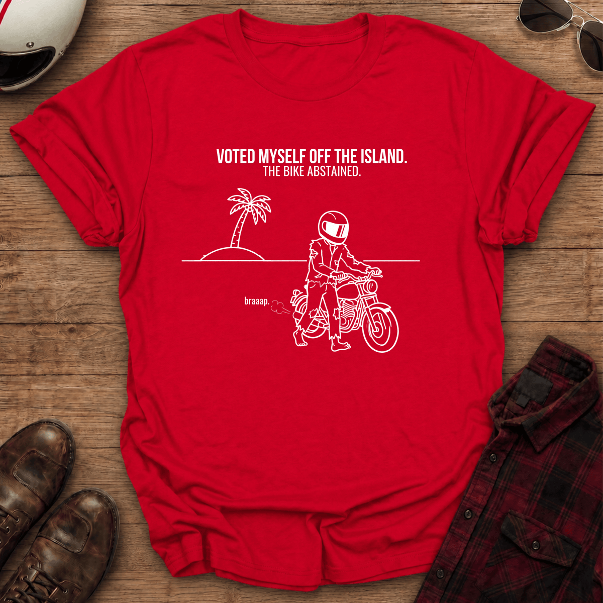 Off The Island Motorcycle T-Shirt
