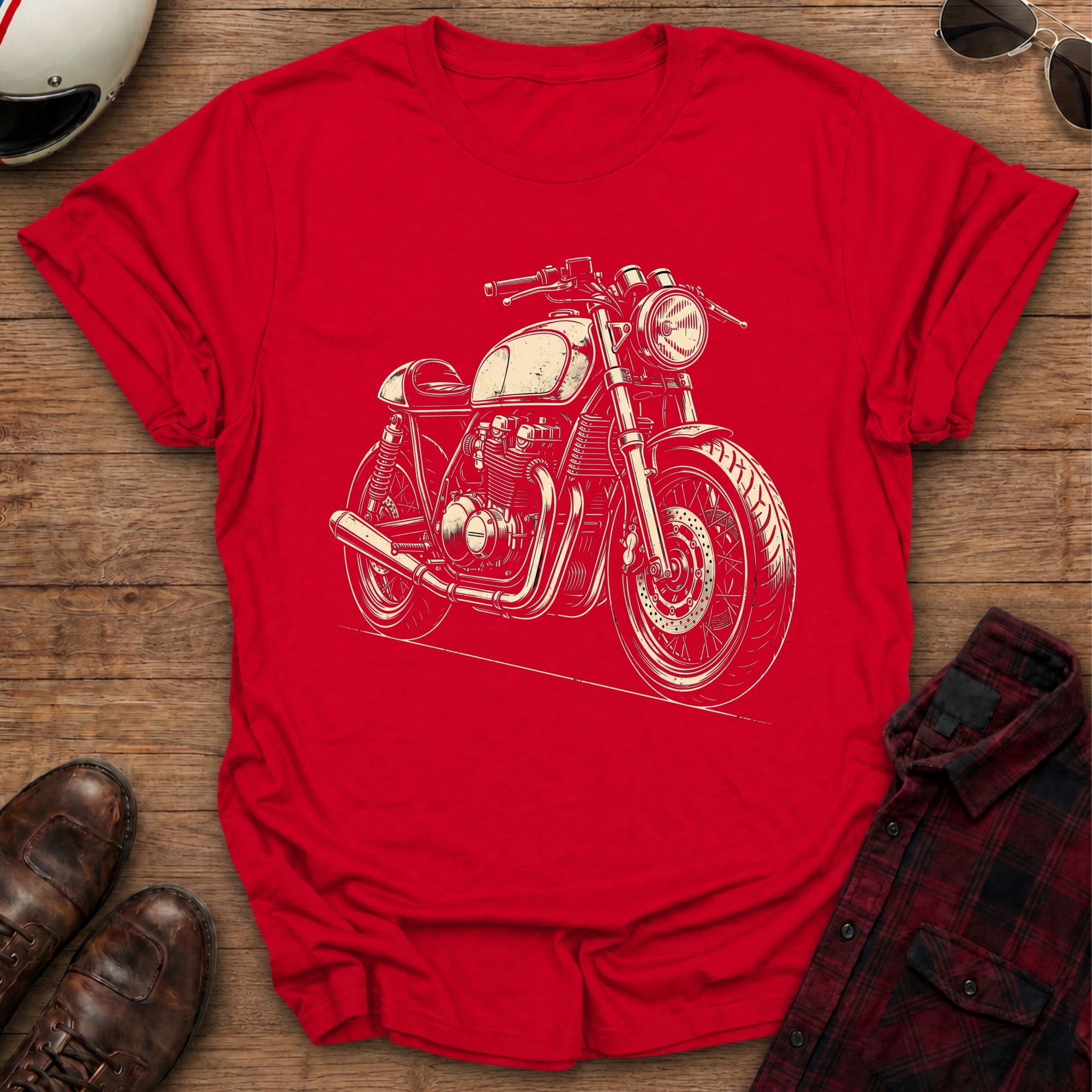 Cafe Racer Motorcycle T-Shirt