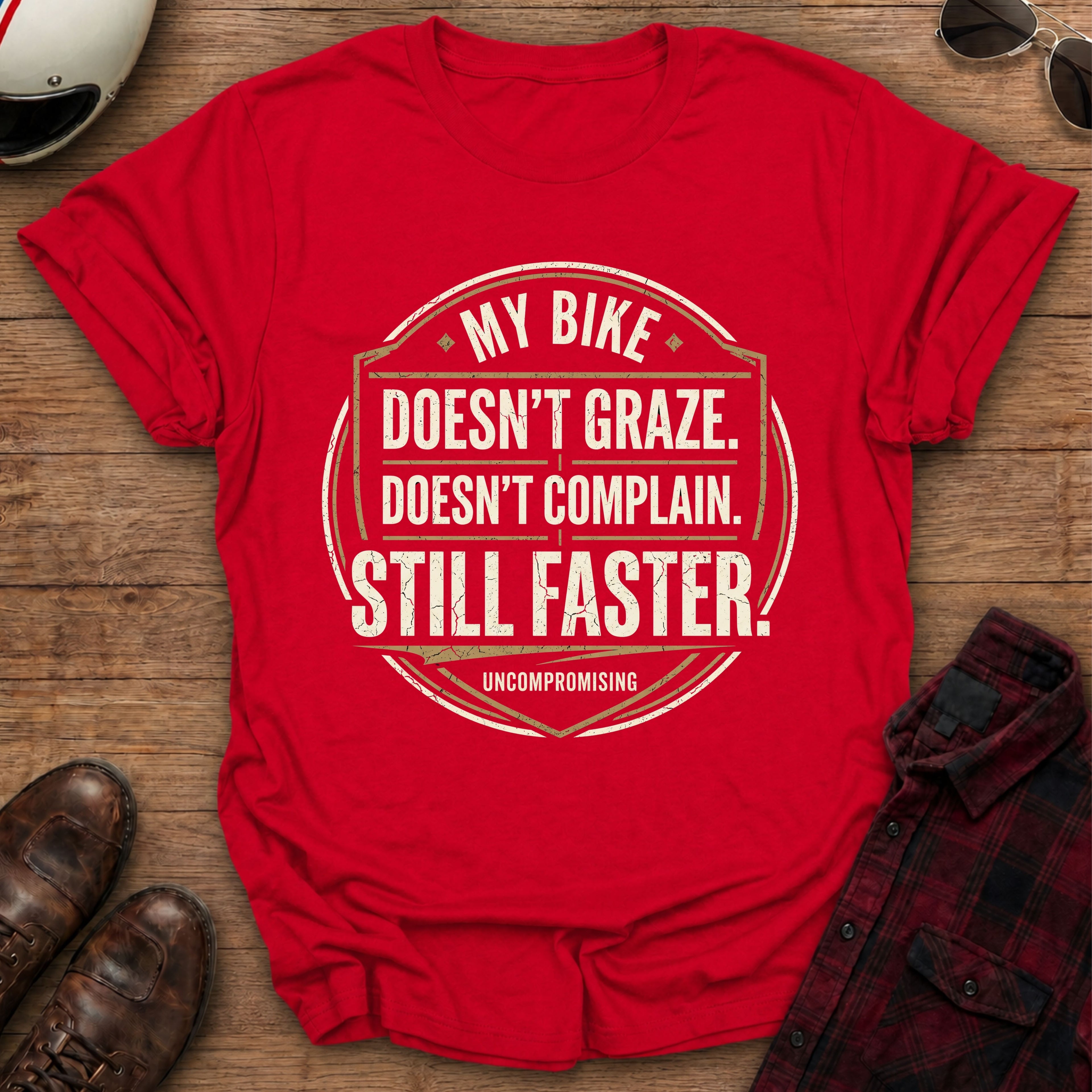 Doesn't Graze Motorcycle T-Shirt