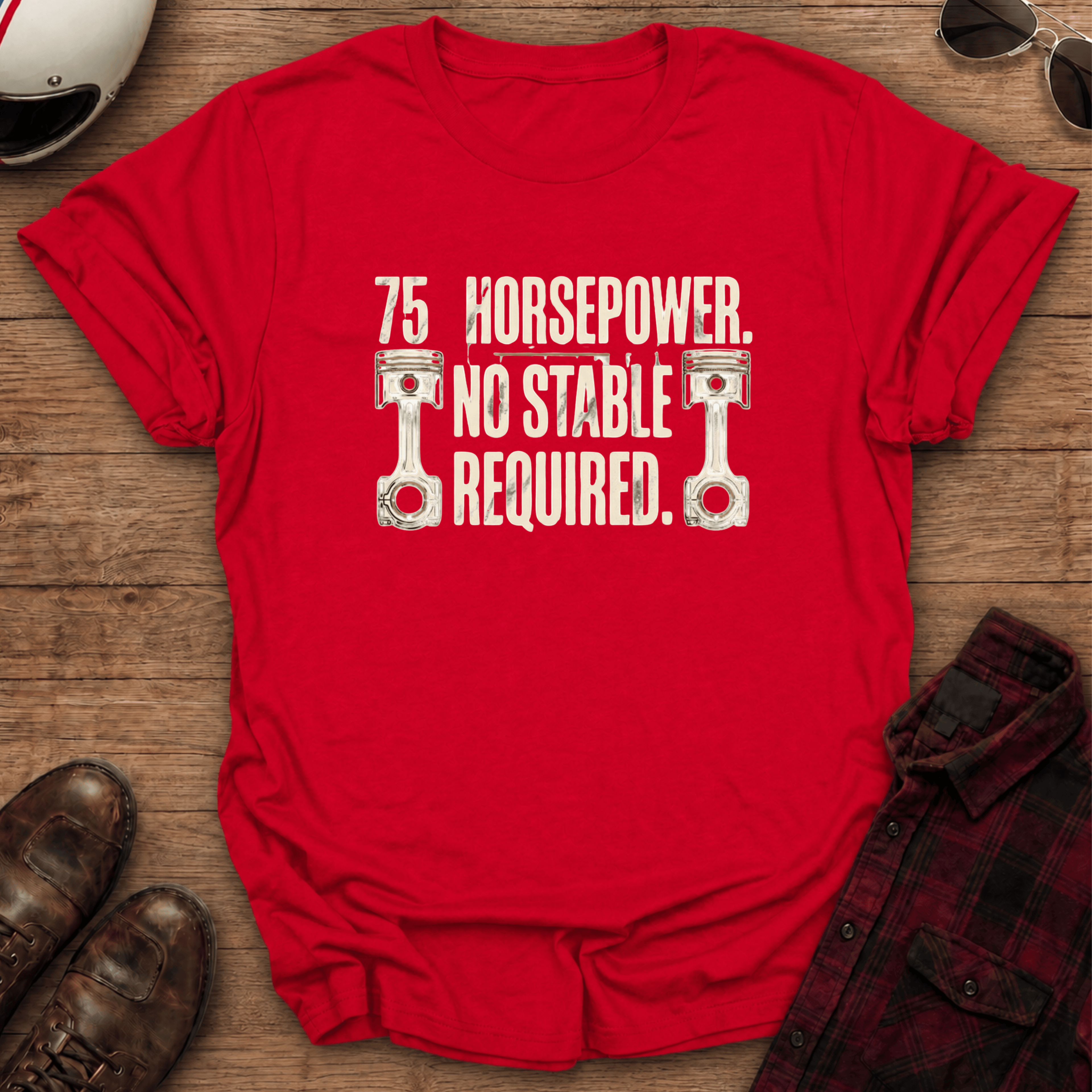 75 Horses Motorcycle T-Shirt
