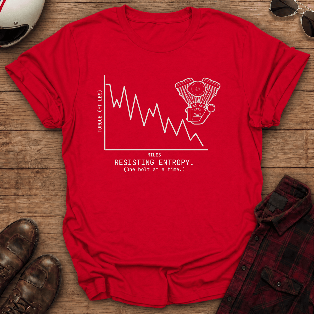 Resisting Entropy Motorcycle T-Shirt