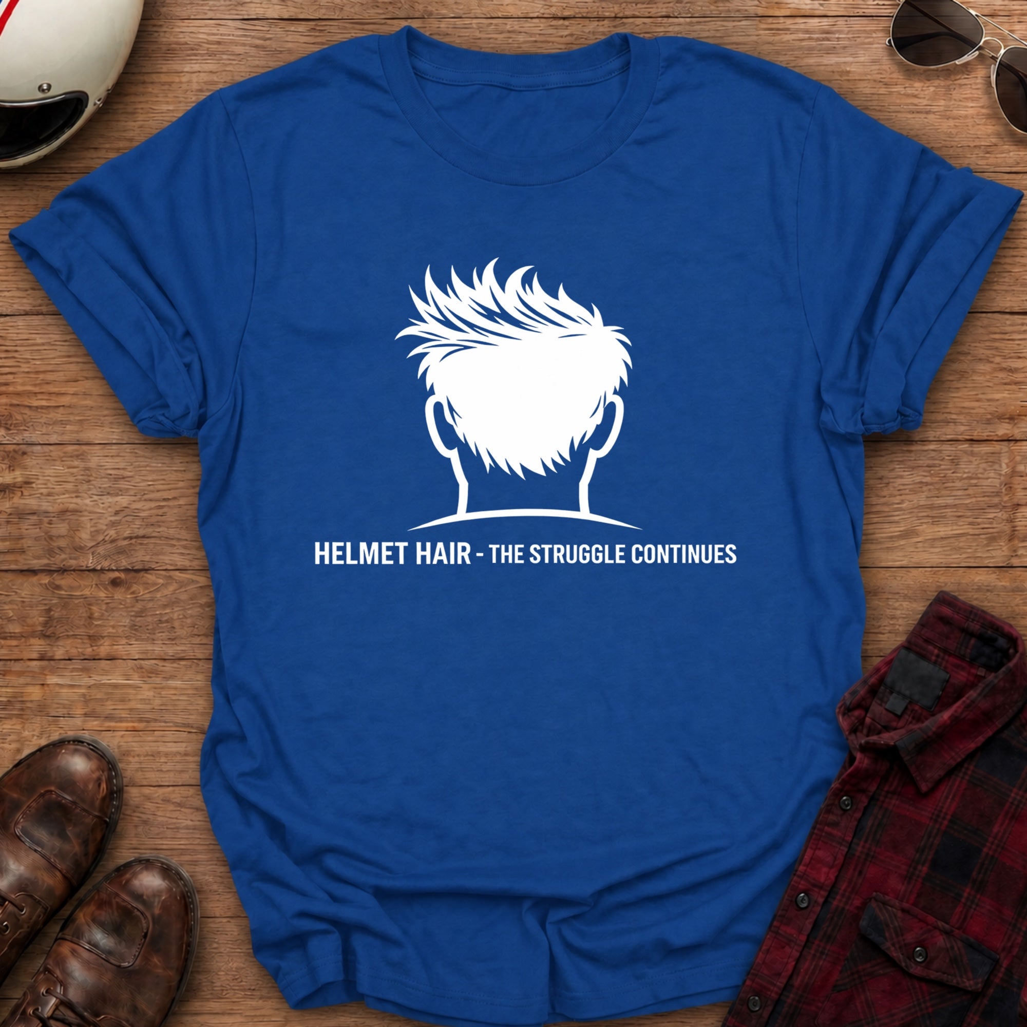 Helmet Hair T-Shirt