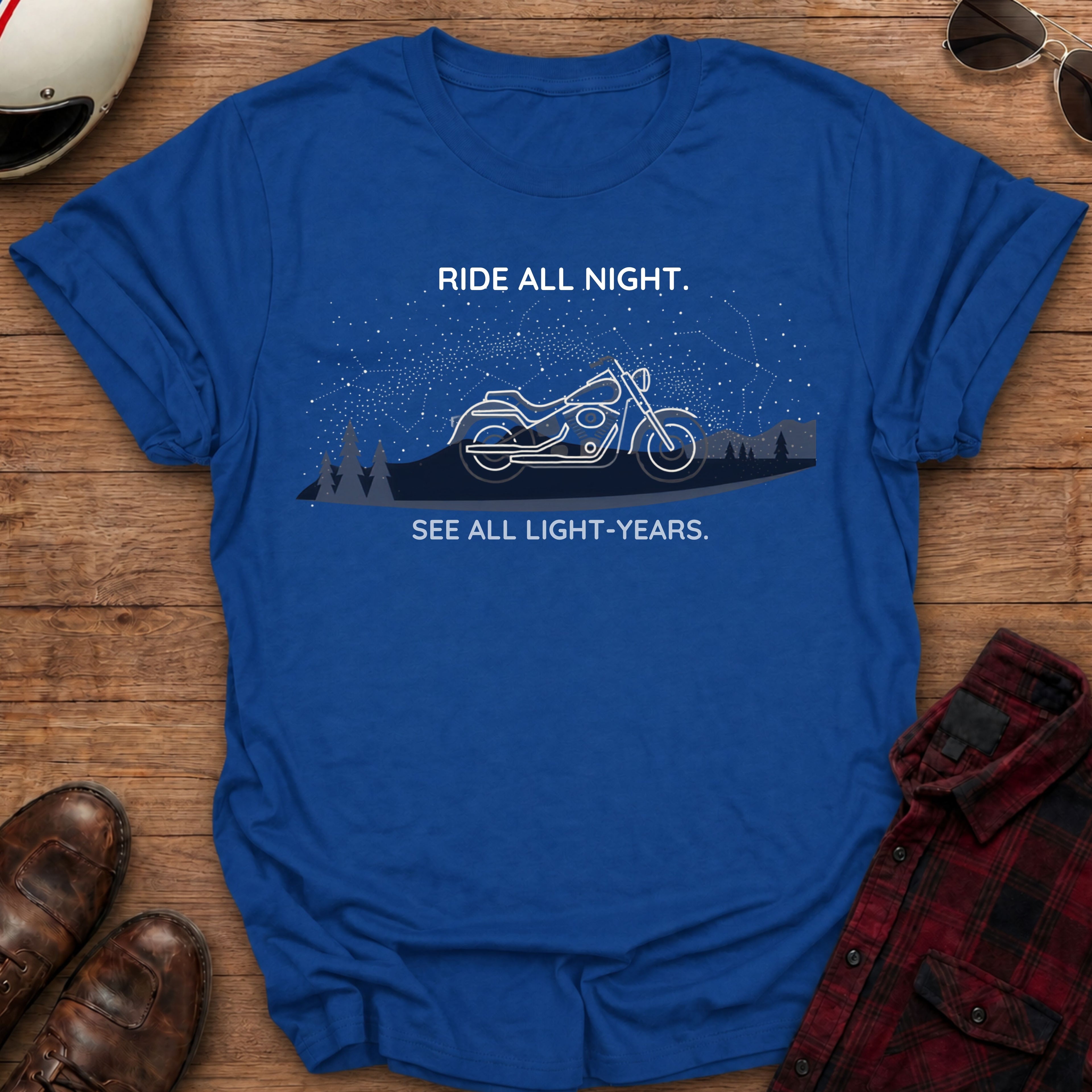Starry Night Motorcycle T-Shirt
