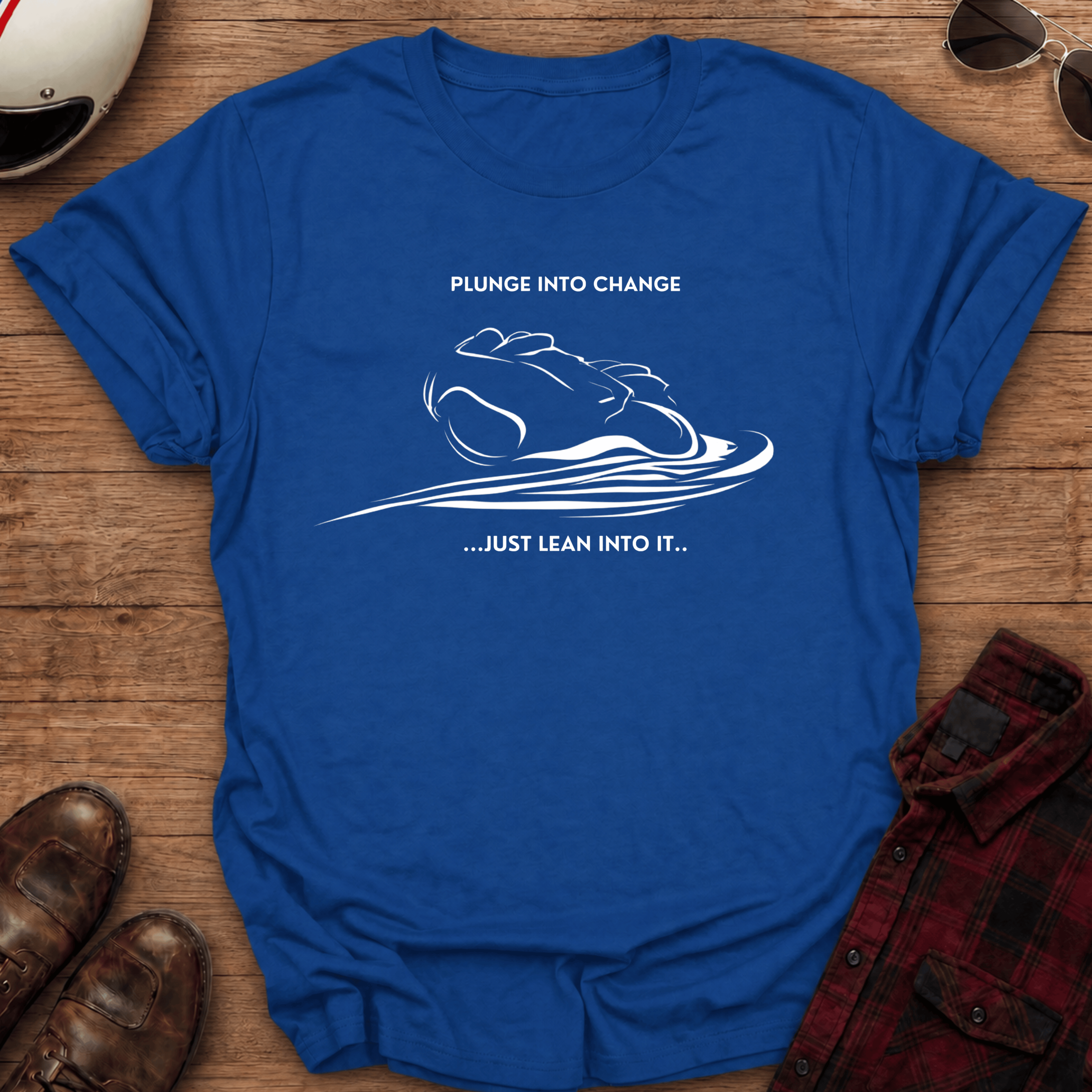 Lean into it Motorcycle T-Shirt