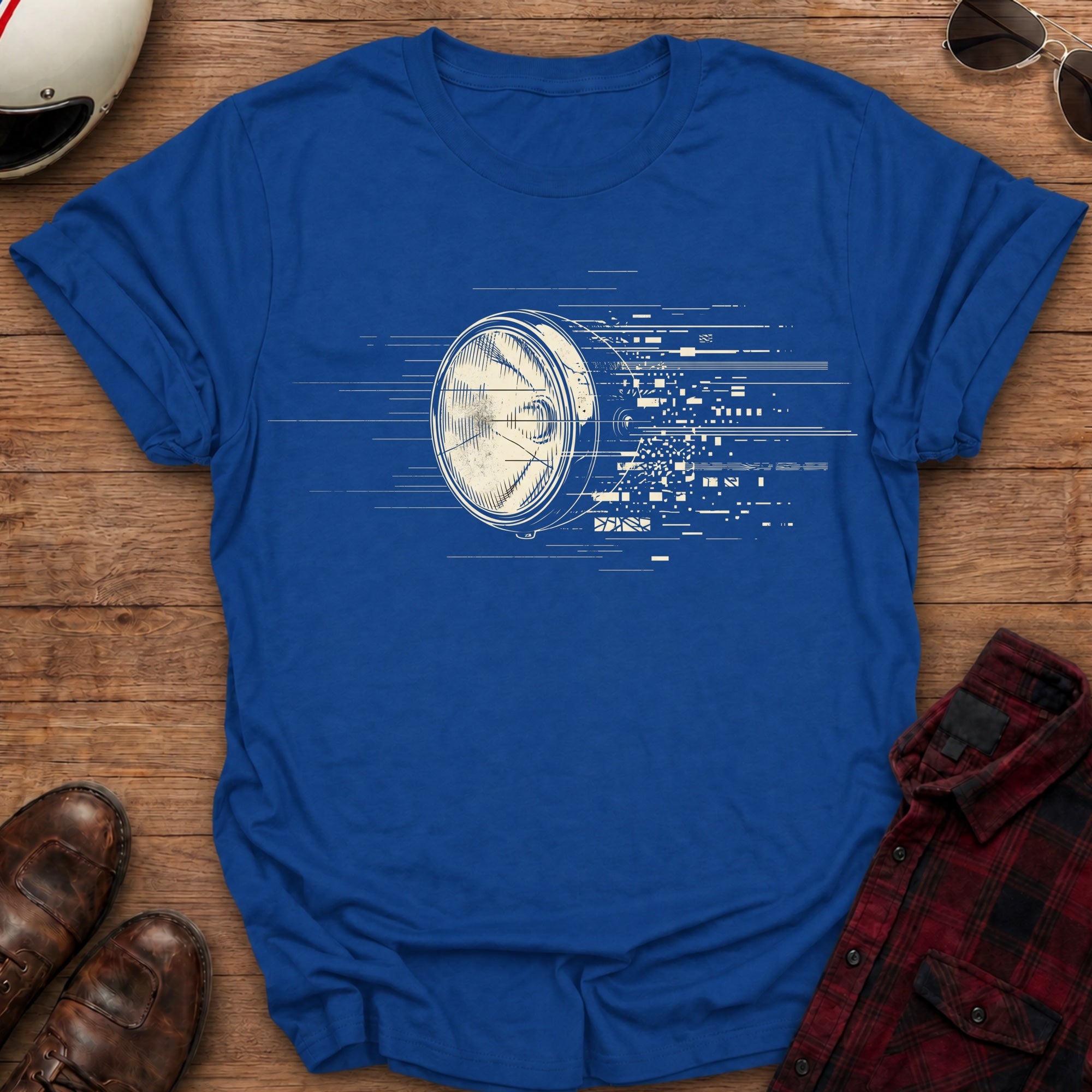 Phased Illumunation Motorcycle T-Shirt