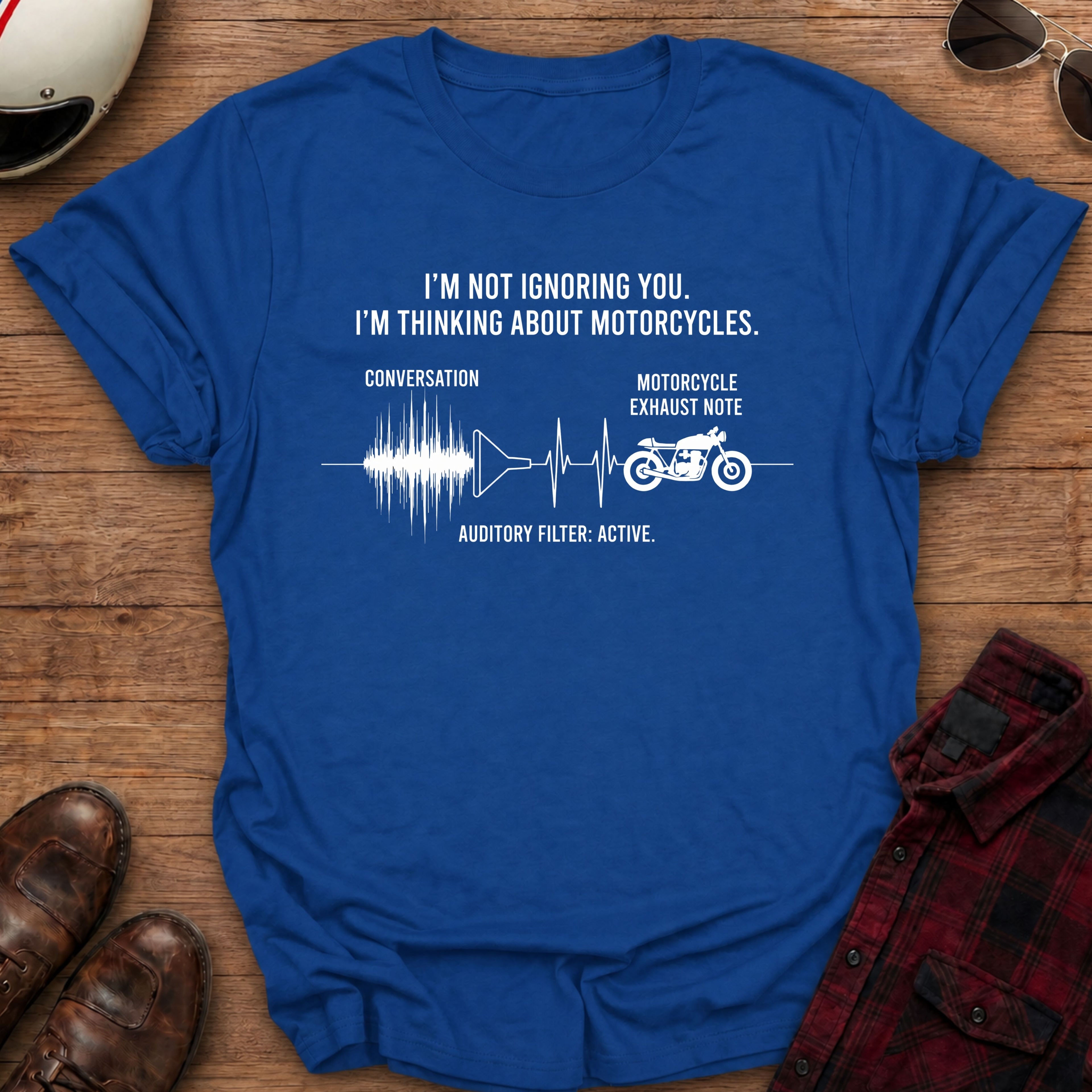 Auditory Filter Motorcycle T-Shirt