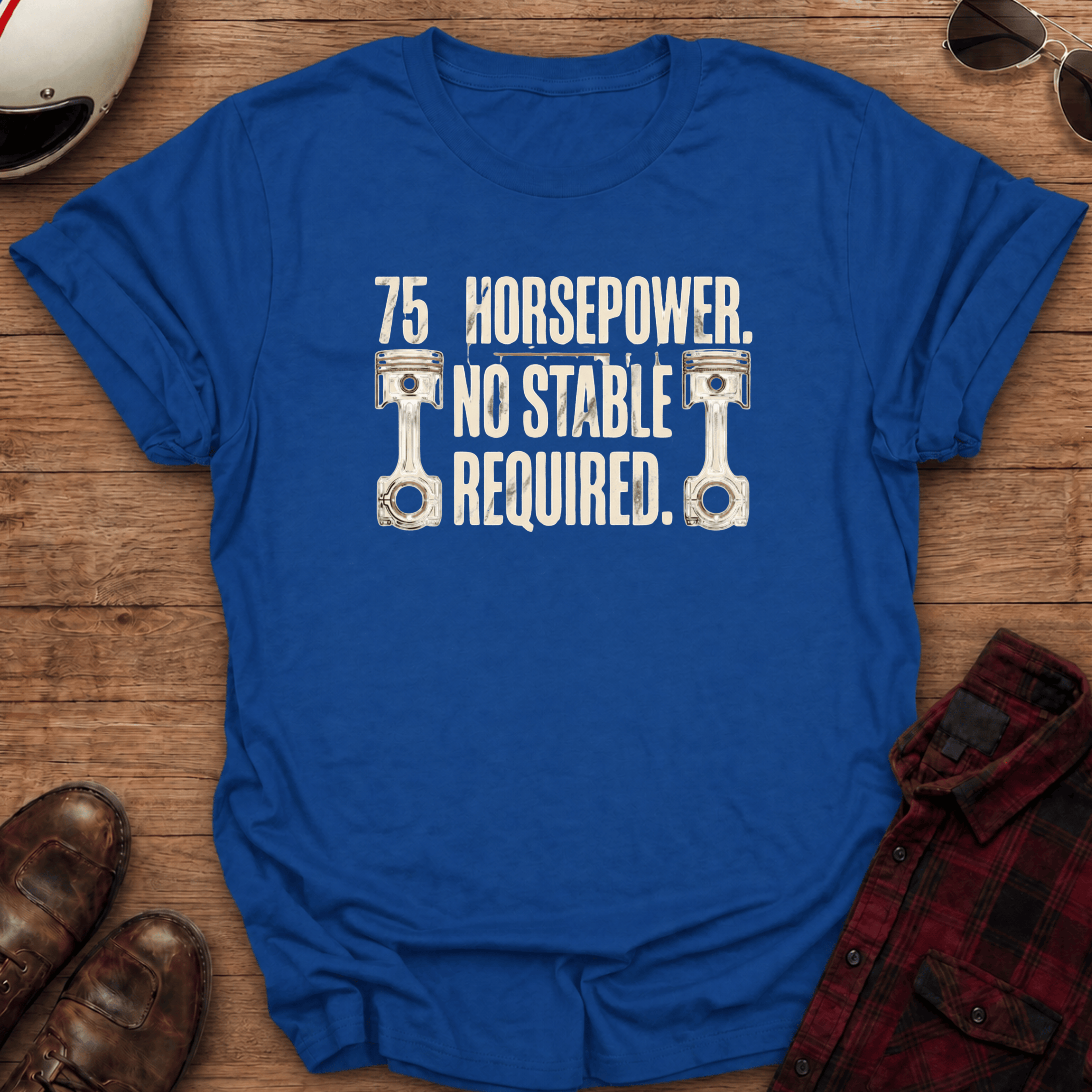75 Horses Motorcycle T-Shirt