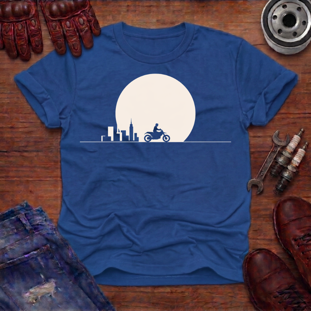 Cityscape Motorcycle T-Shirt