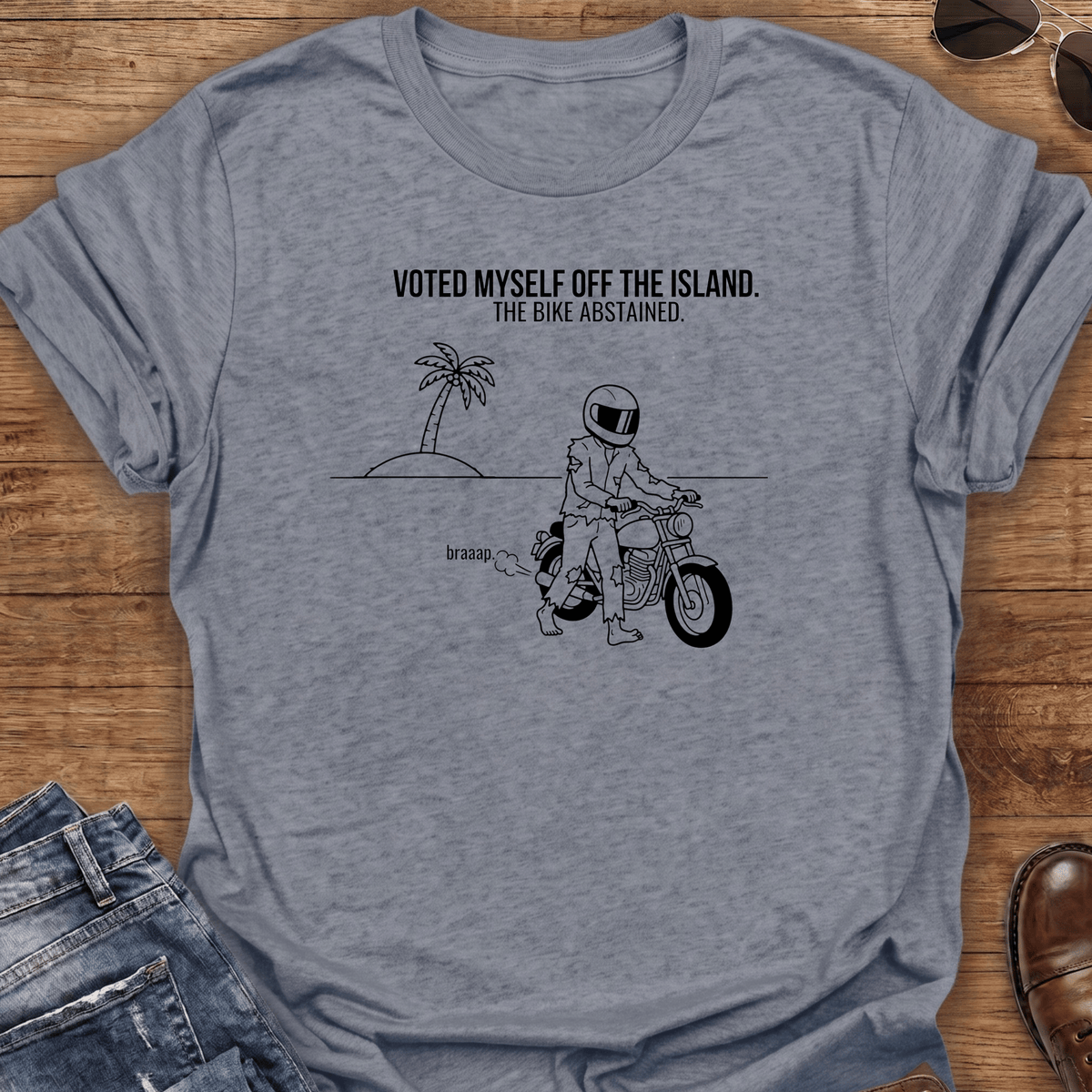 Off The Island Motorcycle T-Shirt