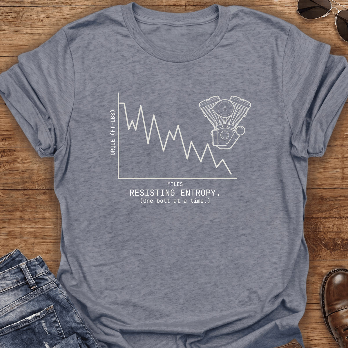 Resisting Entropy Motorcycle T-Shirt