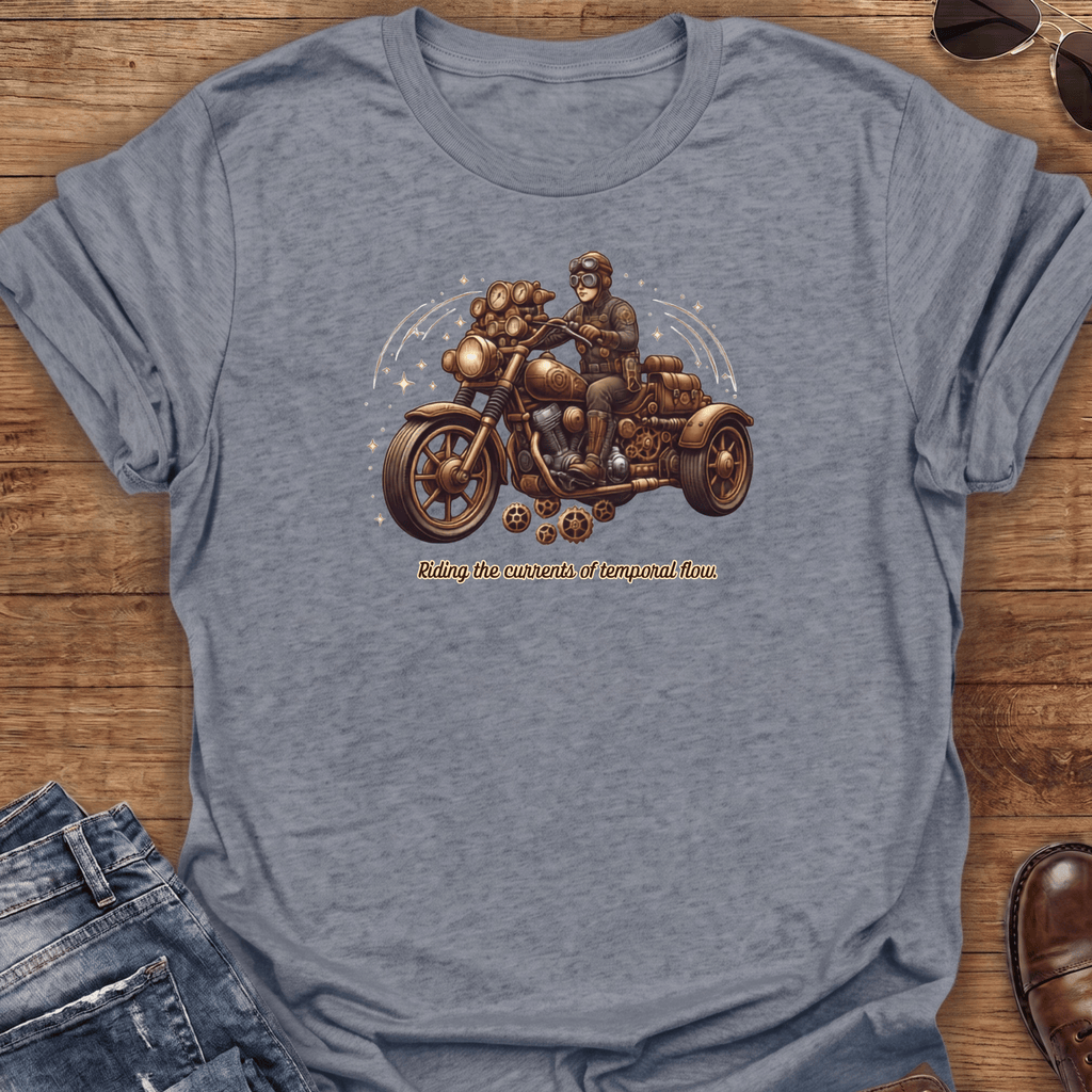 Temporal Steampunk Motorcycle T-Shirt