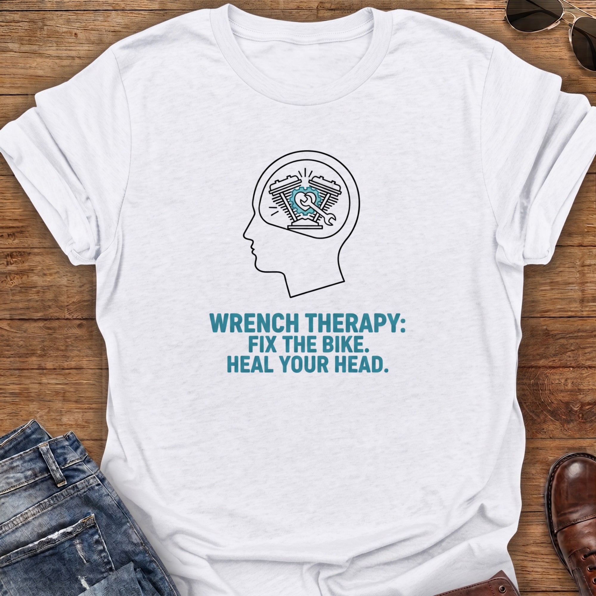 Wrench Therapy Motorcycle T-shirt