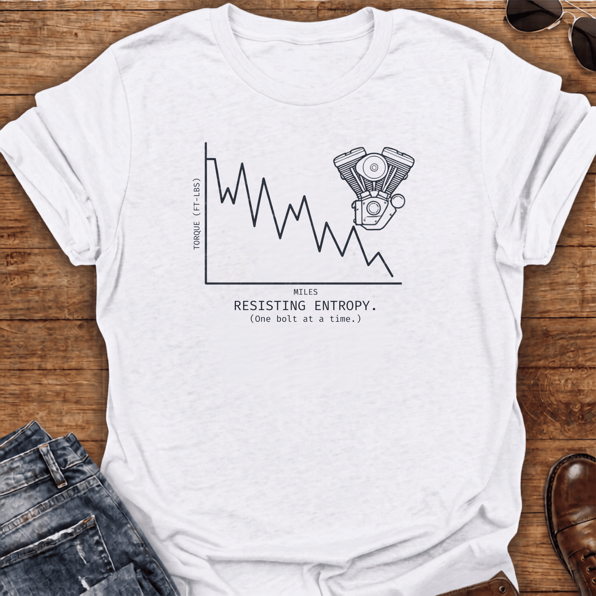Resisting Entropy Motorcycle T-Shirt