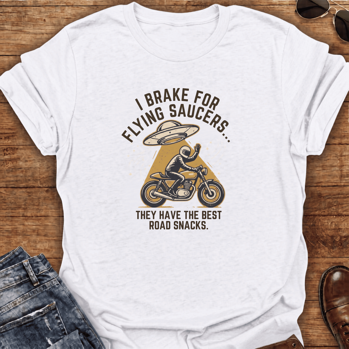 Road Snacks Motorcycle T-Shirt