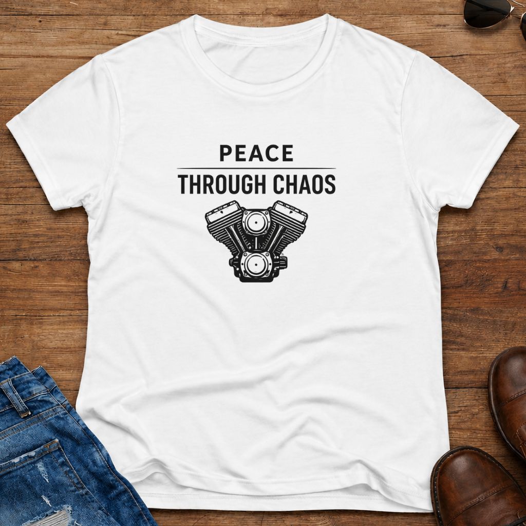 Peace chaos women's T-shirt