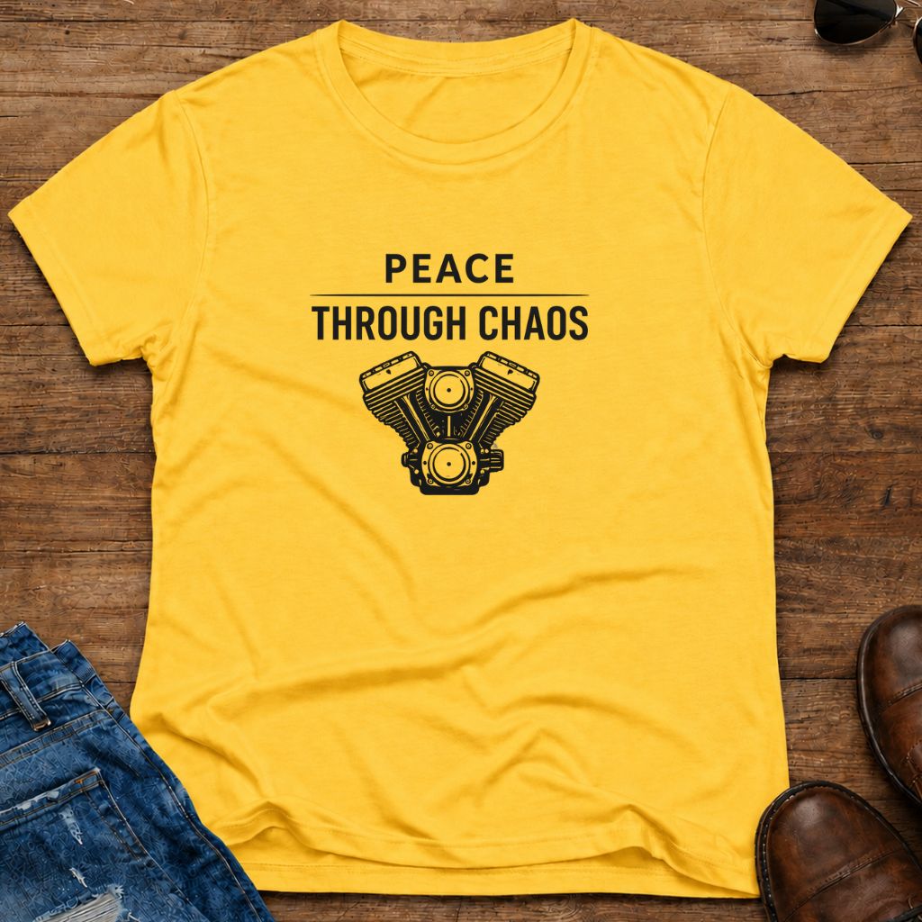 Peace chaos women's T-shirt