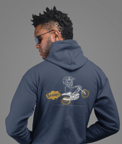 Braaap Wheelie Hooded Sweatshirt