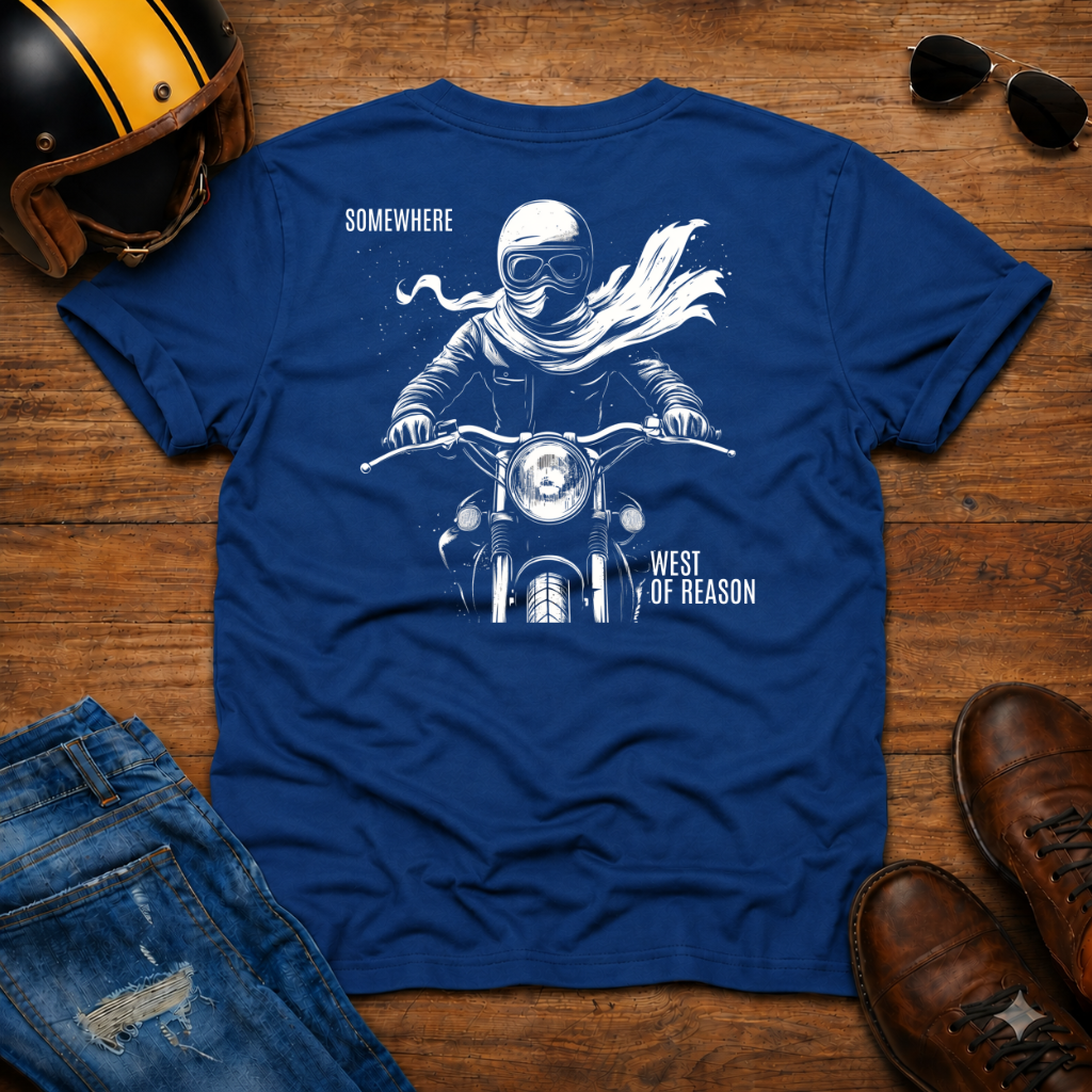 Monk Rider Back Print T-Shirt