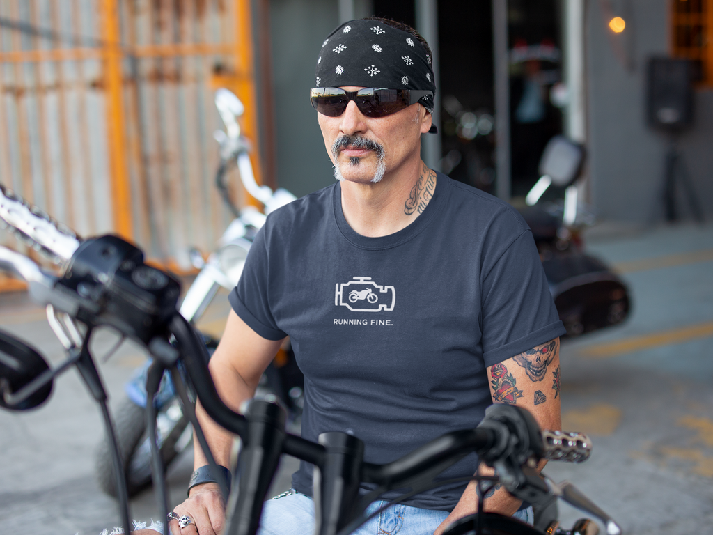Running Fine Motorcycle T-Shirt