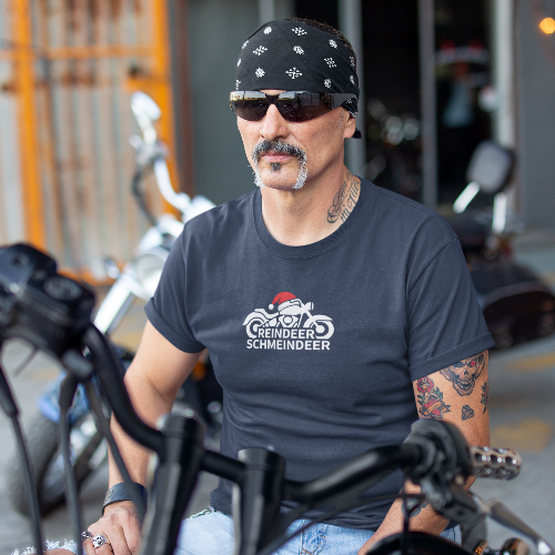 Reindeer Schmeindeer Motorcycle T-Shirt
