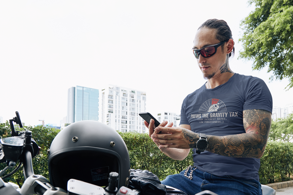 Gravity Tax Motorcycle T-Shirt